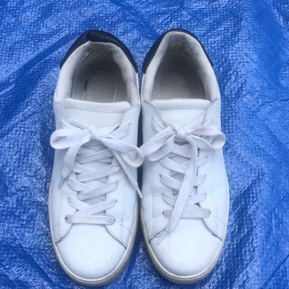 Nine West white leather